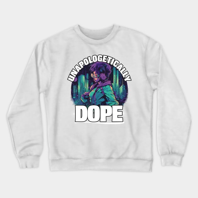 Unapologetically Dope | Black Queen Shirt Crewneck Sweatshirt by Blissira